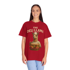Funny Deli Llama Unisex T-Shirt - Perfect for Foodies and Animal Lovers