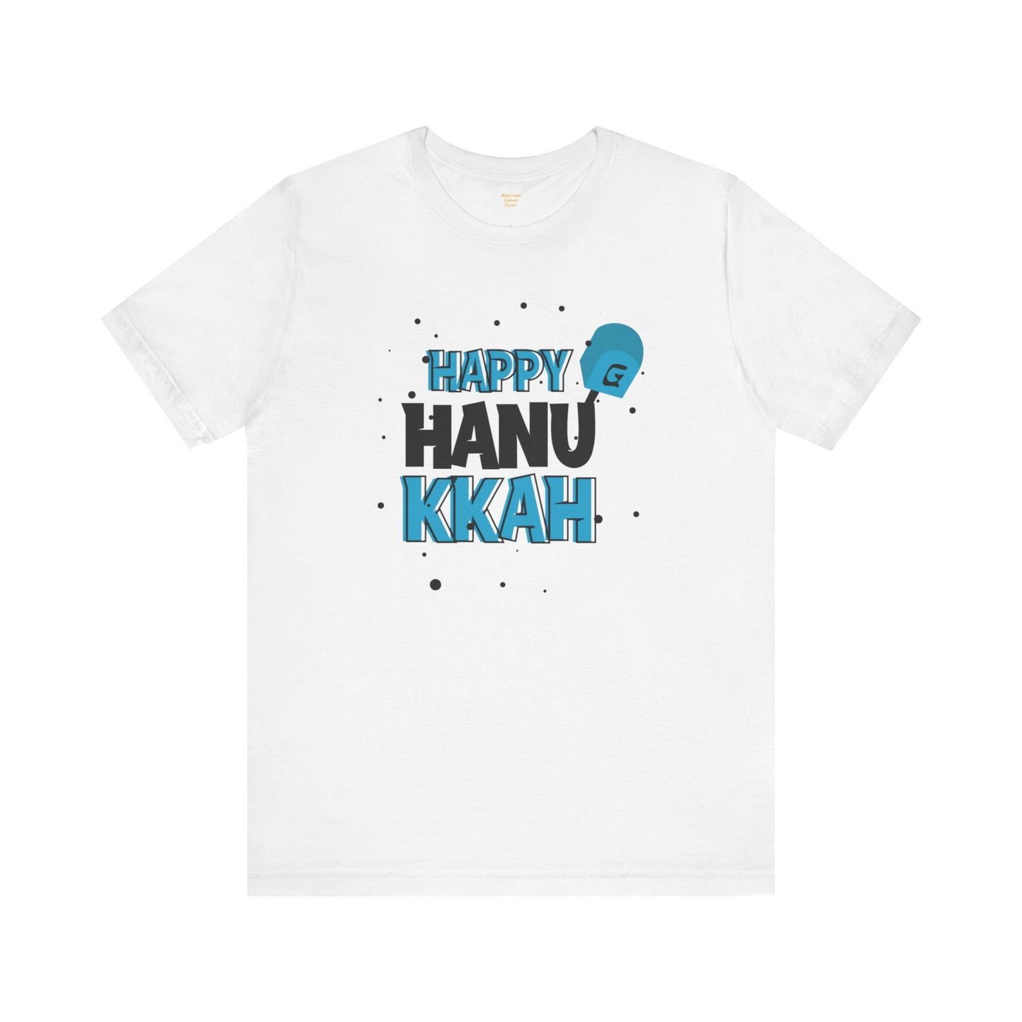 Happy Hanukkah Dreidel- Unisex Jersey Short Sleeve Tee