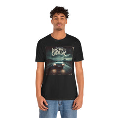 Long White Cadillac Classic Car-Themed Music - Unisex Tee