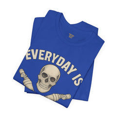 Fitness Tee | Leg Amputee Funny Skull, Everyday Leg Day Gym Shirt, Workout Top