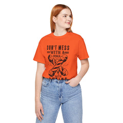 Funny Woman Barber Unisex Tee, Don't Mess with a Shears Shirt