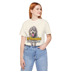 My Therapist Has A Wet Nose Personalized with your dog(s) image T-Shirt