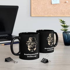 Pug Black Mug (11oz, 15oz), Brewing Pawsitivity In Every Cup