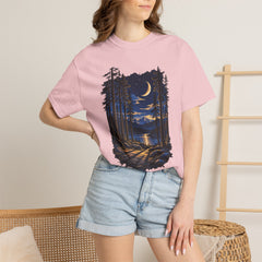 Moonlit Forest T-Shirt – Nature Lover Camping Shirt