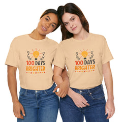 100 Days of School Brighter Teacher Appreciation T-Shirt