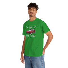 Red Corvette Summer Unisex Tee - I'm Vetted For Life Front and Back Image T Shirt
