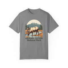 Grand Teton National Park Graphic, Comfort Colors Soft Relaxed Fit Unisex Garment-Dyed T-shirt