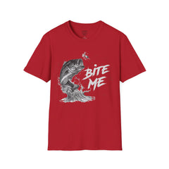 Bite Me Unisex Softstyle T-Shirt  A unique gift idea for people who love to fish