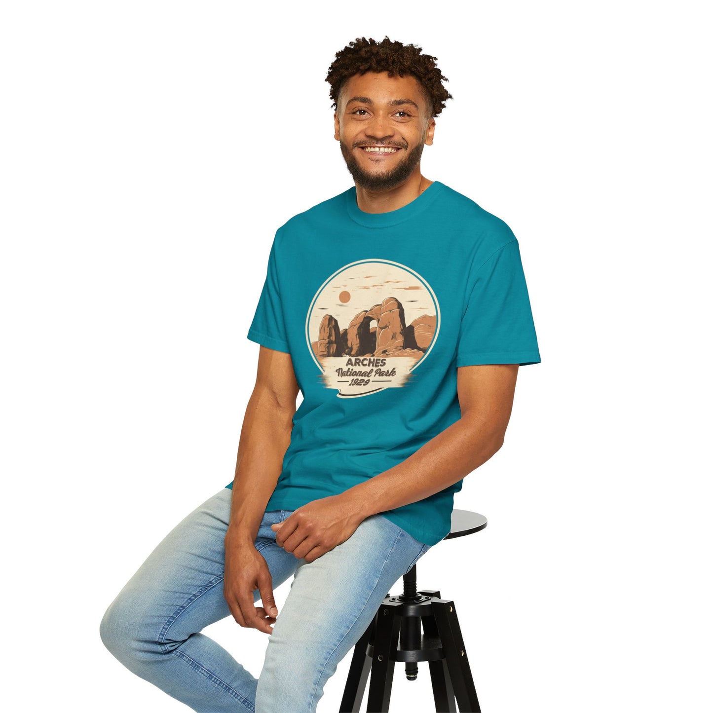 Arches National Park Graphic, Comfort Colors Soft Relaxed Fit Unisex Garment-Dyed T-shirt