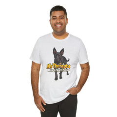 My Therapist Has A Wet Nose Personalized with your dog(s) image T-Shirt