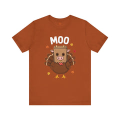 Funny Thanksgiving Turkey Moo T‑Shirt - Unisex Tee