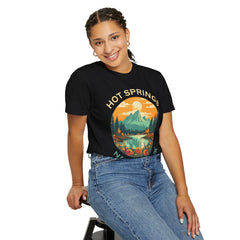 Hot Springs National Park Graphic, Comfort Colors Soft Relaxed Fit Unisex Garment-Dyed T-shirt