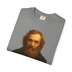 Historical Galileo Galilei Portrait Quote T‑Shirt — "I didn't mean to start drama. I just said the Earth moves."