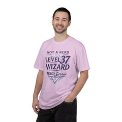 Level 37 Wizard T-Shirt — "Not a Nerd" THAC0 Survivor D&D Gamer Tee