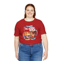 Happy 4th Of July Burger and Mug Graphic, Unisex Jersey Short Sleeve Tee