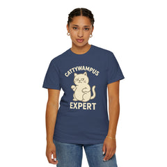 Cattywampus Expert T-Shirt | Funny Cat Tee, Gift for Cat Lovers, Cute Pet Shirt, Casual Wear, Unisex Apparel