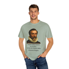 Kepler Coffee Quote T-Shirt — Astronomy Nerd Vintage Portrait Tee