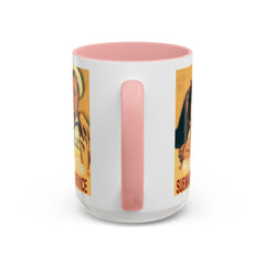 Mug - Vintage He Joined The Submarine Service Unique Tri Panel Image Accent Coffee Mug (11, 15oz)