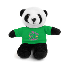 Stuffed Animals with T Shirt, Girl Quote, Support Wildlife, Happy Girls Sparkle, gift for her, Birthday Gift, Everyday gift, animal lover gift, nature lover gift