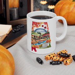 Alabama Watercolor State Mug – Travel Gift or Souvenir – 11oz or 15oz