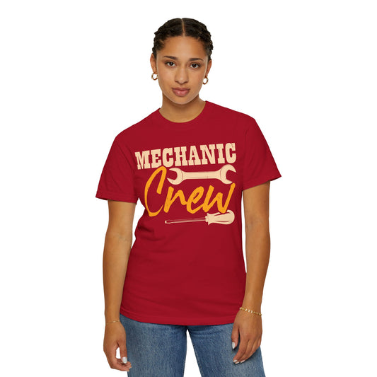 Mechanic Crew Shirt, Comfort Colors Unisex Relaxed Fit T Shirt