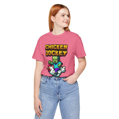 Video Game Chicken Jockey Tee - Unisex Short Sleeve T-Shirt