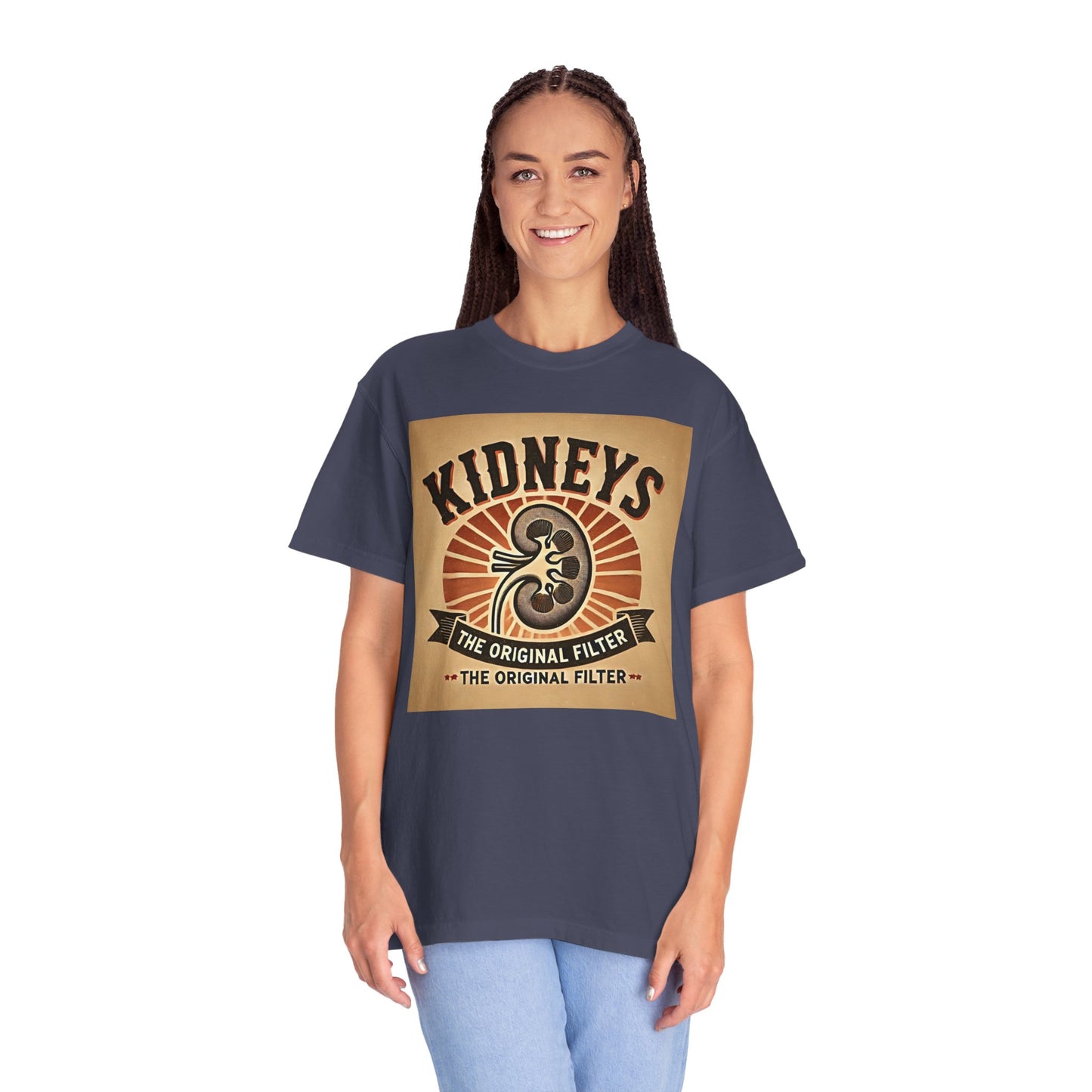 Kidneys The Original Filter, Graphic Unisex Garment-Dyed T-shirt