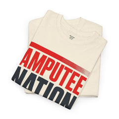 Amputee Nation Unisex Heavy Cotton Tee, Support Shirt, Gift for Amputees, Awareness Apparel, Casual Comfort Wear