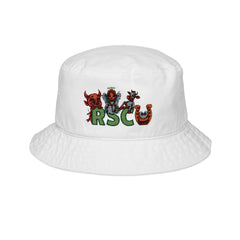 RSCU Embroidered Monster Logo Bucket Hat — Playful Streetwear Cap