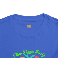 Dino Pizza Party Toddler Tee - Fun Dinosaur Graphic T-Shirt for Kids