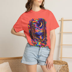 Mystical Psychedelic Moonlit Forest T-Shirt