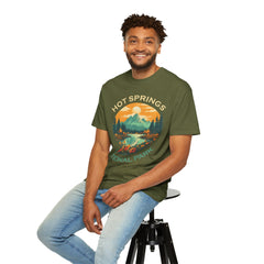 Hot Springs National Park Graphic, Comfort Colors Soft Relaxed Fit Unisex Garment-Dyed T-shirt