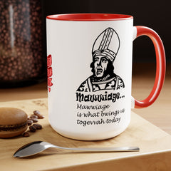 Wuv True Wuv / The Clergyman / Princess Bride / 80s Movies / Two-Tone Mugs, 15 oz. mug / Unique Fan Gift / Film Quote / Gift for him