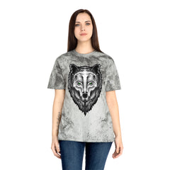 Spirit Wolf Unisex Color Blast T-Shirt / animal print t-shirt, wild life lover gift, spirit animal tee, wolf graphic tee, nature lover gift