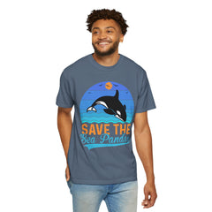 Save The Sea Pandas Comfort Colors Unisex Garment-Dyed T-shirt