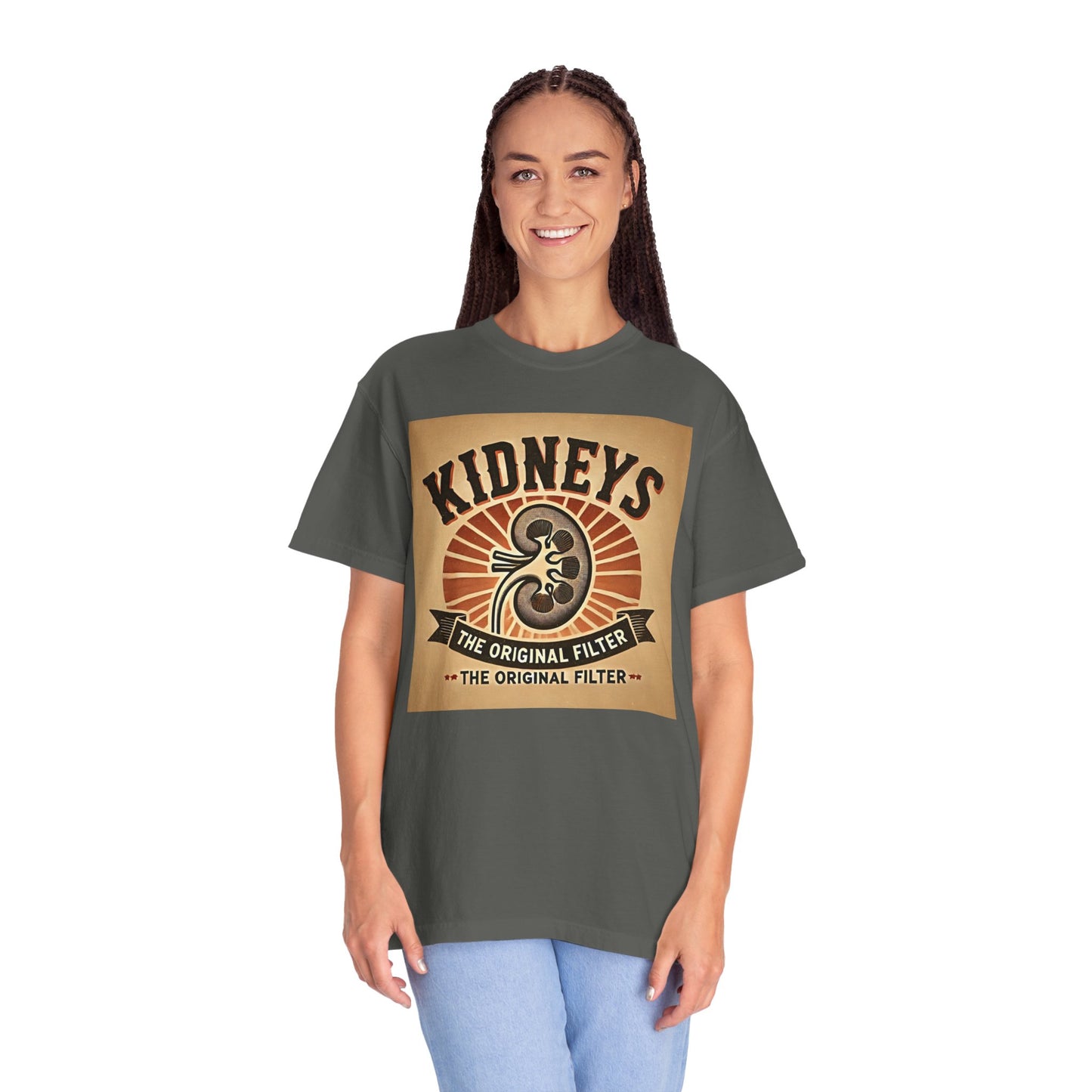 Kidneys The Original Filter, Graphic Unisex Garment-Dyed T-shirt