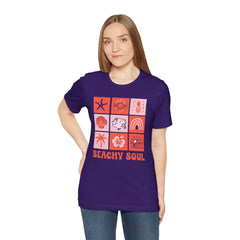 Beachy Soul Unisex Jersey Tee - Perfect Summer Vibes, Casual Wear, Gift for Beach Lovers, Vacation Outfit, Relaxed Style