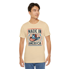 Made In America Cowboy Hat Graphic, Unisex Jersey Short Sleeve Tee