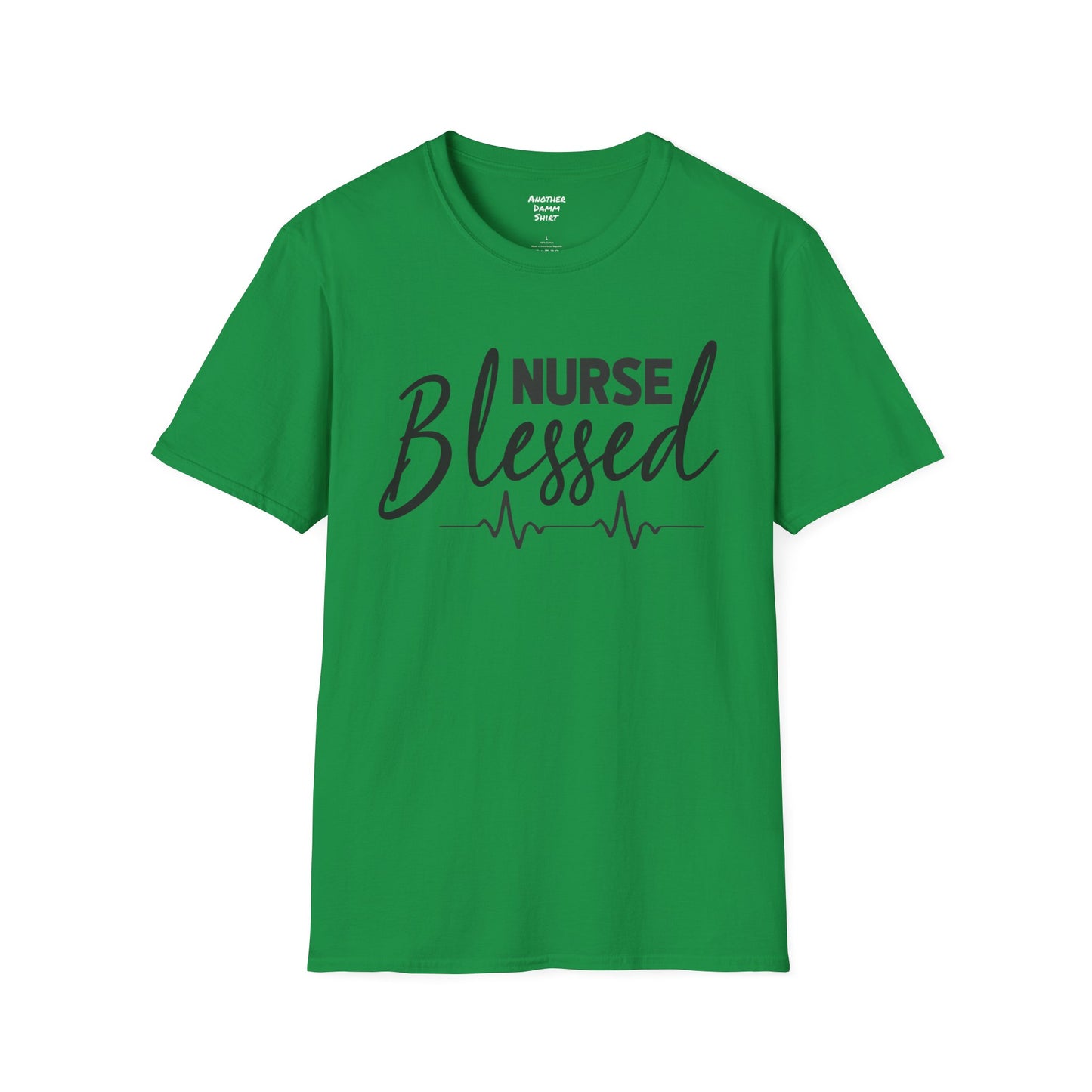 Blessed Nurse - Unisex Softstyle T-Shirt | Nurse Awareness, Medical Wear, Gift For Her, Scrubs Lover, Hospital Staff Gift, Registered Nurse