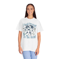 Sea Creatures, I Lost My Heart To The Ocean -  Graphic Unisex Garment-Dyed T-shirt