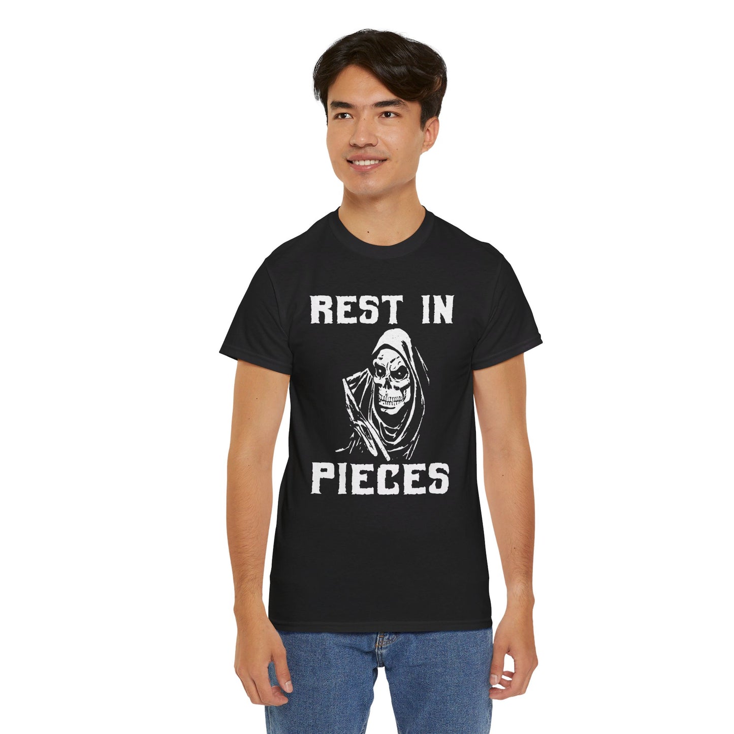 REST IN PIECES Ghoul Graphic, Unisex Heavy Cotton Tee