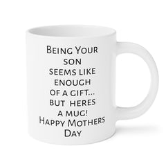 Mom humor mug, funny mom gift, gift from son, unique mom gift, coffee lover mug, humorous mug, Mothers Day mug, present for mom, mom fun mug