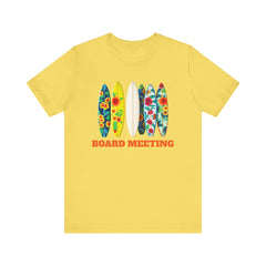 Surfboard Meeting Unisex Tee - Fun Beach Vibe for Summer Gatherings