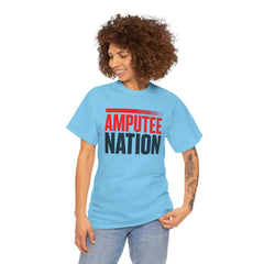 Amputee Nation Unisex Heavy Cotton Tee, Support Shirt, Gift for Amputees, Awareness Apparel, Casual Comfort Wear
