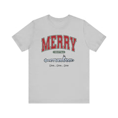 Big MERRY CHRISTMAS Submarine Brotherhood -Unisex Jersey Short Sleeve Tee