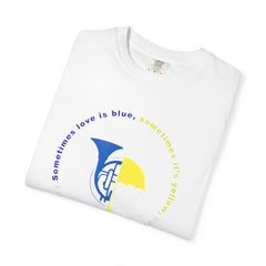 Blue French Horn & Yellow Umbrella T-Shirt — HIMYM Fan Tee