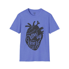 THE BREAKFAST CLUB "When You Grow Up, Your Heart Dies." - Allison Reynolds The Basketcase Unisex Softstyle T Shirt