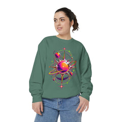 Cosmic Orbit Sweatshirt — Neon Planet Graphic Pullover