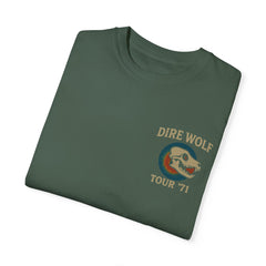 Retro Band Tour Unisex Comfort Colors T-Shirt - Dire Wolf '71
