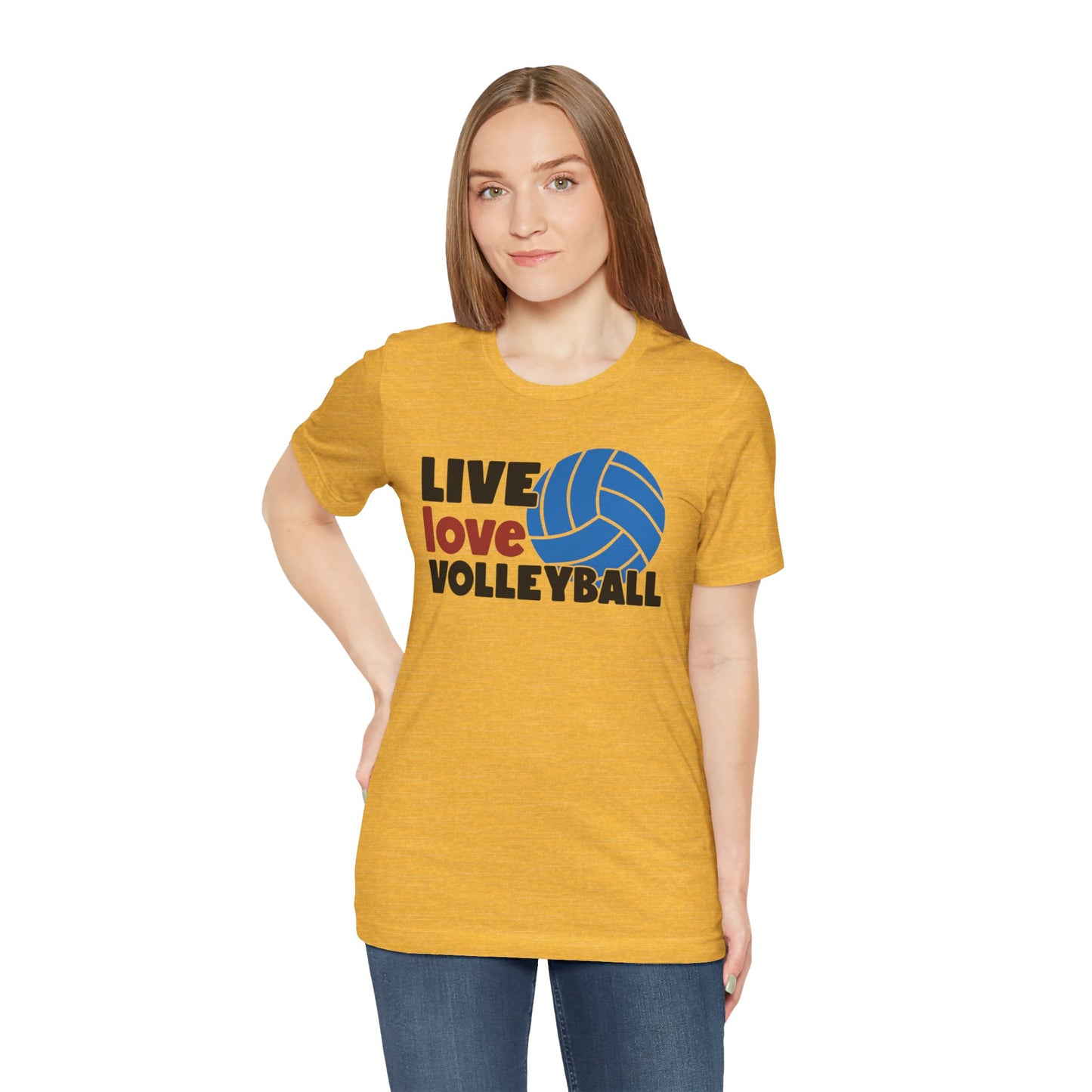 Live Love Volleyball T Shirt,gift for her,gift for him,volleyball gift,sports tee,team shirt,player gift,coach gift,Love Volleyball,Spike it